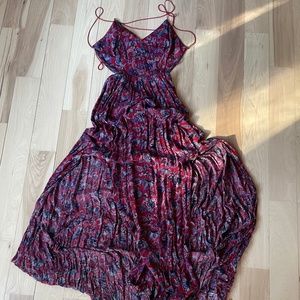 Ecote open back maxi floral dress
